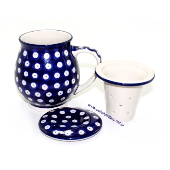 Kubek do zaparzenia ziół 0,45L dek. 70AX Tradycyjna Kropka